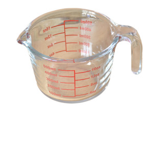 Baking glass measuring cup breakfast cup with scale