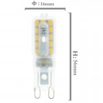 5W transparent lampshade-22 lamp-220v dimmable