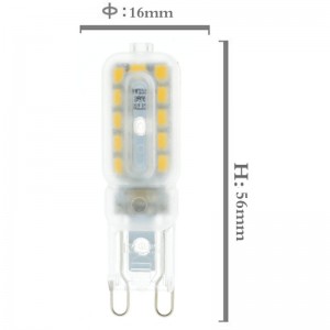 5W transparent lampshade-22 lamp-220v dimmable