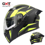 GXT motorcycle helmet double lens anti fog helmet uncovering helmet full helmet