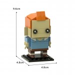 Dog square head block compatible with LEGO block