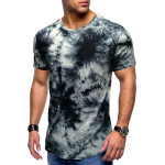 Men's hip hop tie dyed short sleeves