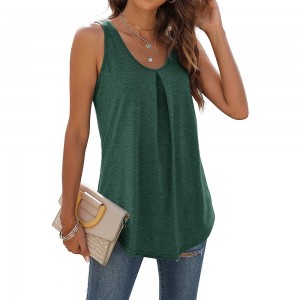 Round neck swallow tail vest T-shirt