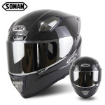 Soman motorcycle racing glass rigid helmet double lens motorcycle men and women all year round space helmet