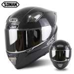 Soman carbon fiber motorcycle helmet men's and women's full helmet full cover personalized motorcycle running helmet in