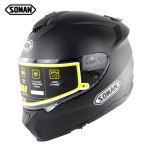 Soman motorcycle racing helmet men's and women's outdoor riding double lens full helmet ECE standard