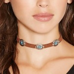 Disk Turquoise neck band