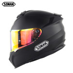 Soman motorcycle helmet double lens full helmet for men and women sm961 motorcycle helmet with color film ECE standard