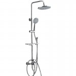 All copper chromium plated shower set