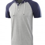 Casual loose Henry T-shirt