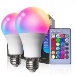 LED colorful bulb lamp with remote control