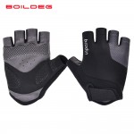 Bicycle short finger anti-skid shock absorption breathable riding gloves