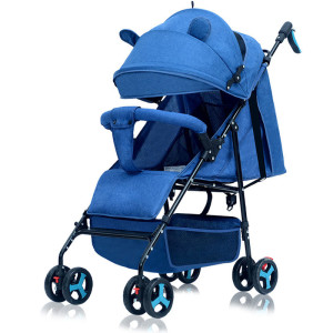 Stroller foldable children's trolley multifunctional, can sit and lie light