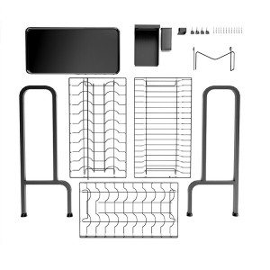 Dish storage rack kitchen drain rack