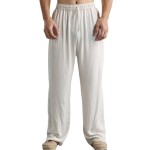 Breathable linen loose casual sports pants