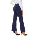 Autumn winter women's sports casual trousers elastic pocket