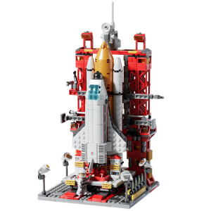 Lego building block spacecraft