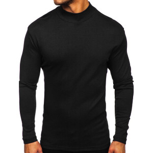 Men's wear with thickened warm high collar and long sleeves in autumn and winter