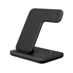 15W three in one vertical wireless charger is suitable for wireless charging of mobile phone headset and watch