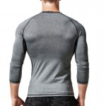 Round neck high elastic tight long sleeve T-shirt