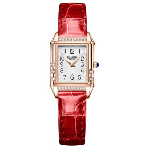 Kassaw style simple temperament atmospheric women's watch brand square small dial