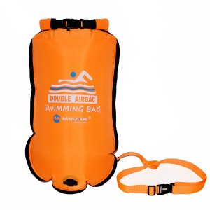 Double air bag storage swimming float waterproof bag