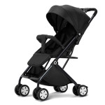 The stroller can sit and lie down, and is light and foldable