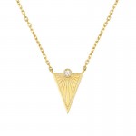 S925 Sterling Silver Triangle Necklace