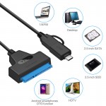 2.5 inch SATA to USB 3.0 type-C easy drive cable USB C two in one