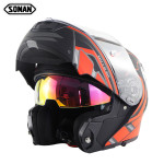 Soman motorcycle helmet double lens uncovering helmet big head circumference of four seasons motorcycle