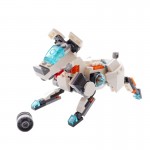 Robot dog puzzle building blocks