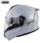 Soman motorcycle racing helmet double lens uncovering helmet riding safety helmet four seasons motorcycle