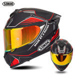 New four seasons motorcycle helmets with dual lenses