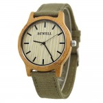 Canvas wooden Watch