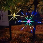 Fireworks lamp outdoor solar meteor shower, running horse, running water lamp, explosion star LED lamp string