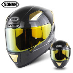 Soman carbon fiber motorcycle helmet men's and women's full helmet full cover personalized motorcycle running helmet in