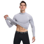 Tight men's long sleeved sportswear light pressure comfortable breathable fitness clothes fast drying men's T-shirt