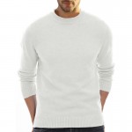 Long sleeved round neck sweater