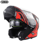 Soman motorcycle Bluetooth helmet double lens uncovering helmet motorcycle helmet ECE standard 965 Bluetooth helmet