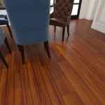 Disc bean pure solid wood floor