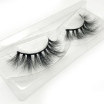 Black natural thick mink hair 3D three-dimensional multi-layer manual eyelashes one pair soft and comfortable false eyel