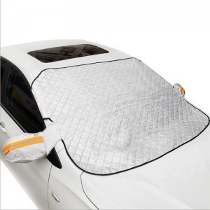 Automobile snow shield front windshield