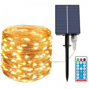 Solar copper lamp string 2 function ten meters
