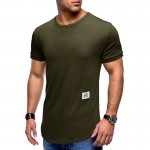 Round neck short sleeve T-shirt