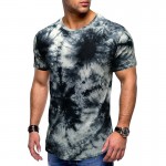 Hip hop tie dyed short sleeves