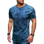 Men's hip hop tie dyed short sleeves