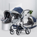 Baby stroller can sit and lie, two-way shock absorption folding high landscape newborn baby stroller