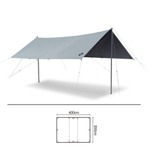 Naturehike black glue square ceiling UV proof outdoor camping tent rain proof and sun shading