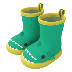 Cartoon shark children's rain shoes