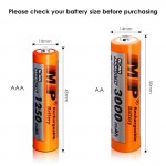 7 aaa1.2v 1250mah nickel metal hydride rechargeable battery